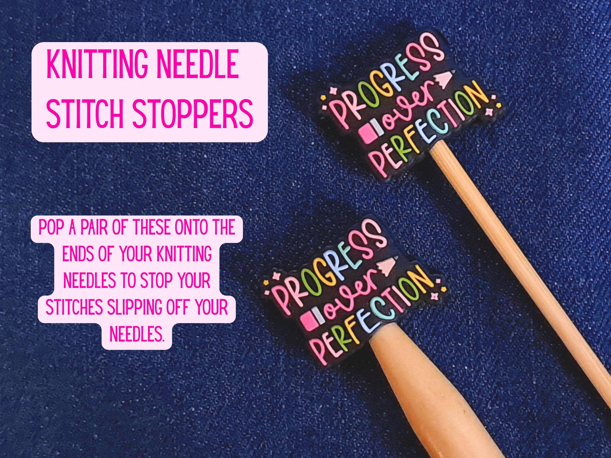 Progress Over Perfection Stitch Stopper