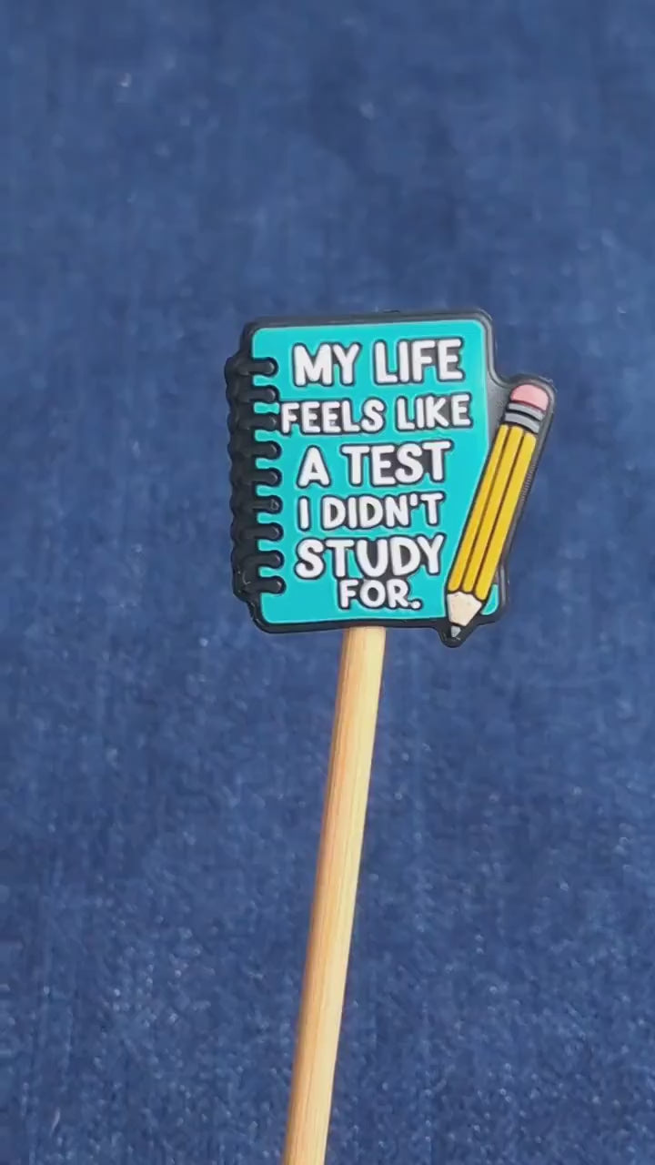 Funny Quote Silicone Bead Stitch Stopper, Scissor Protector, Knitting Needle Stopper, Crochet Project Saver, WIP Bag Tools Notion, Fiber Art