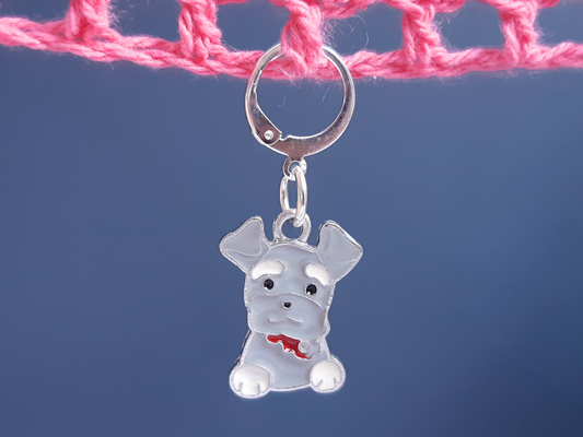 Terrier Dog Stitch Marker, Schnauzer