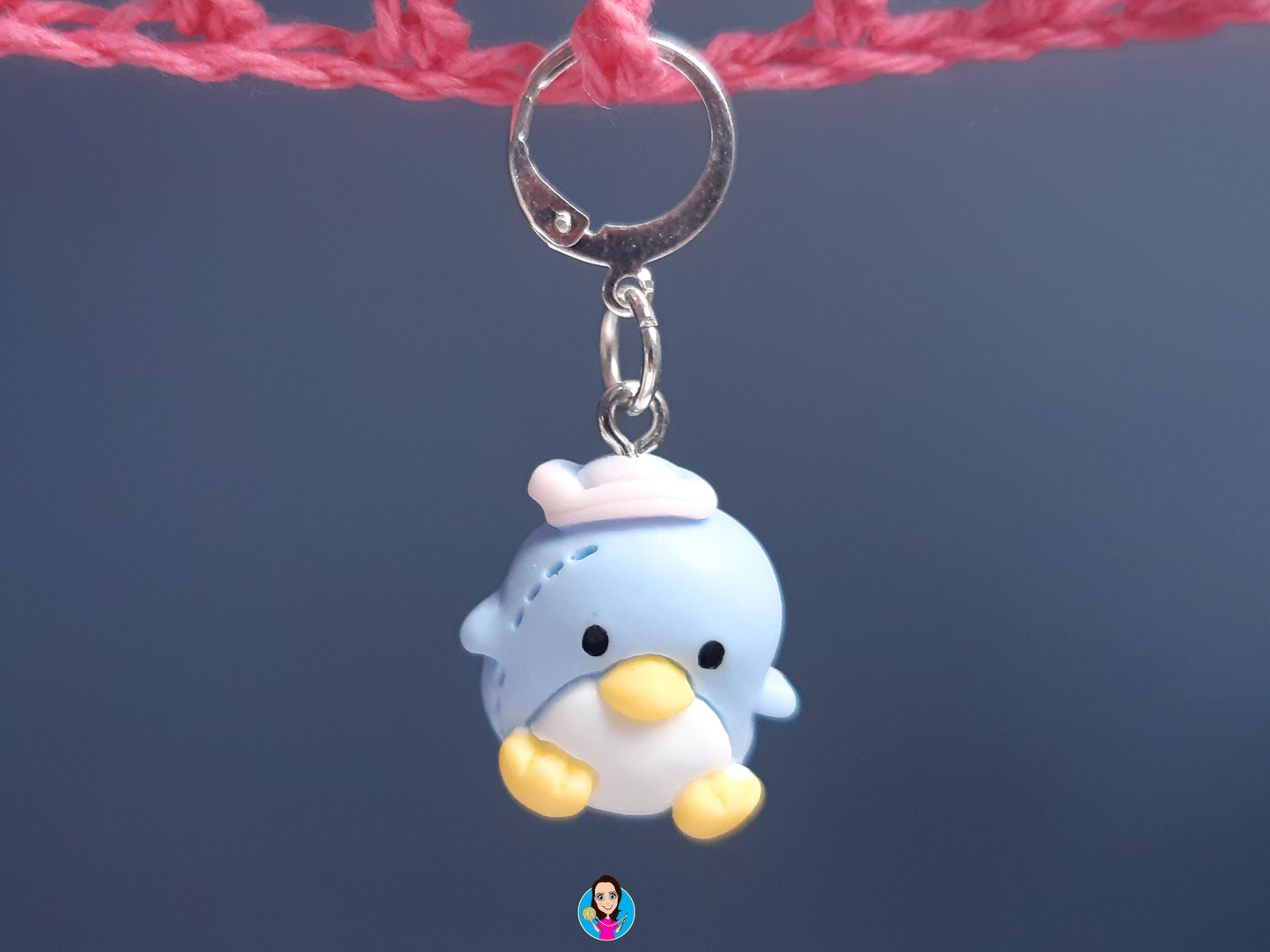 Blue Penguin Kawaii Stitch Marker