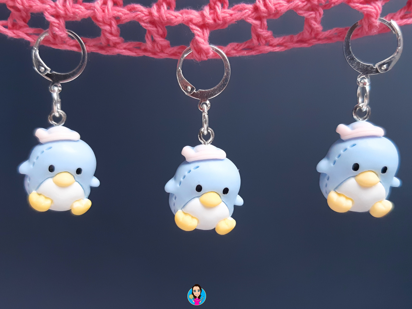 Blue Penguin Kawaii Stitch Marker