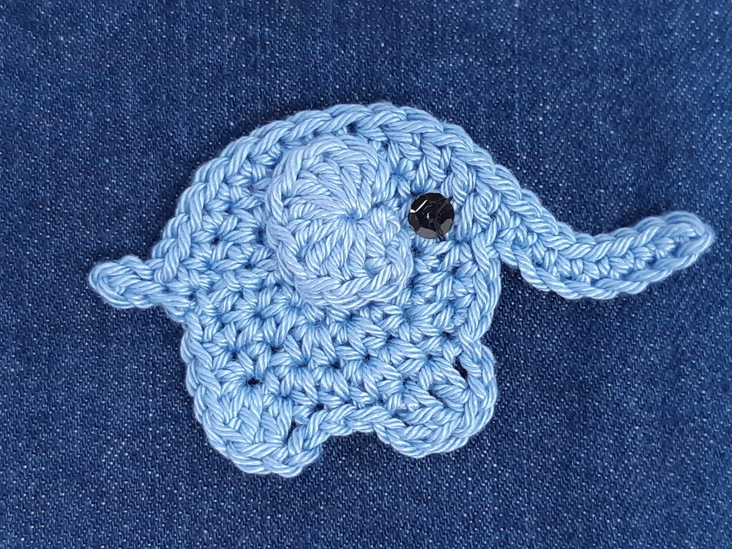 Blue Elephant Applique