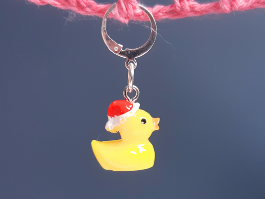 Santa Duck Stitch Marker