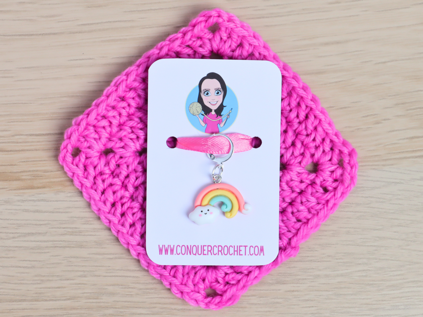 Rainbow Kawaii Stitch Marker