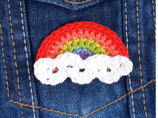 Rainbow & Cloud Applique