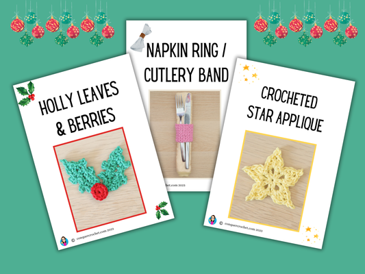 Christmas Napkins Ring Pattern Bundle