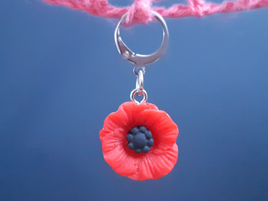 Poppy Stitch Marker