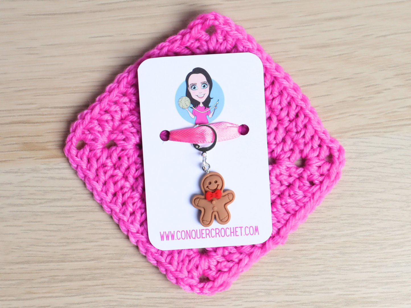 Gingerbread Man Kawaii Stitch Marker