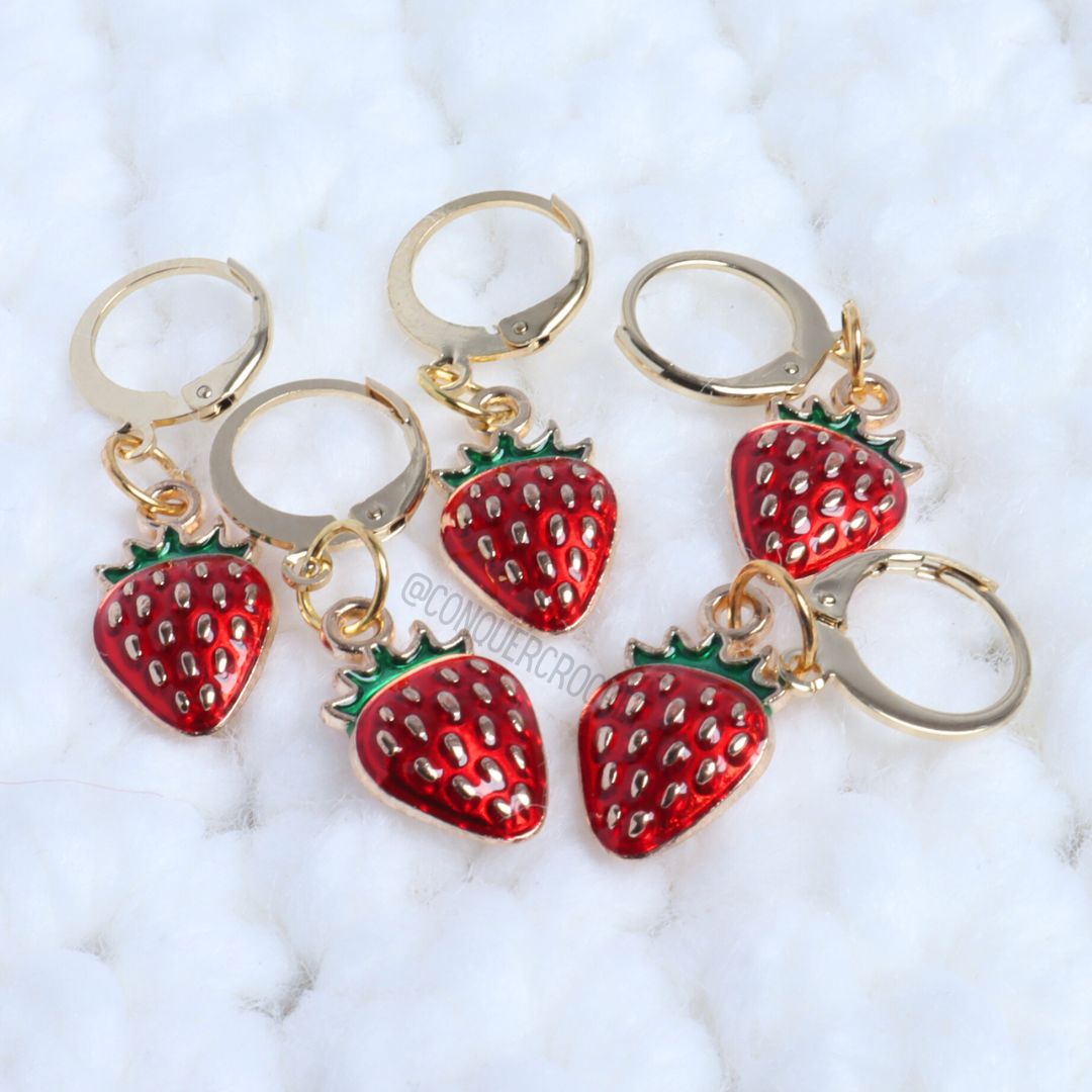 Strawberry Stitch Marker