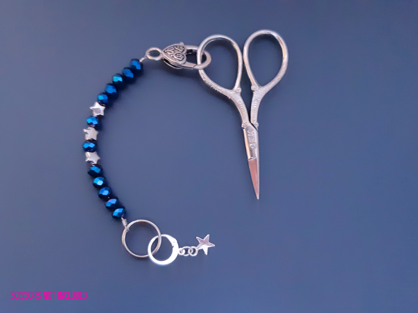 Star Scissor Fob and Stitch Marker Set