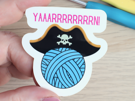 Yaarrrrrrrrn! - Glossy Sticker