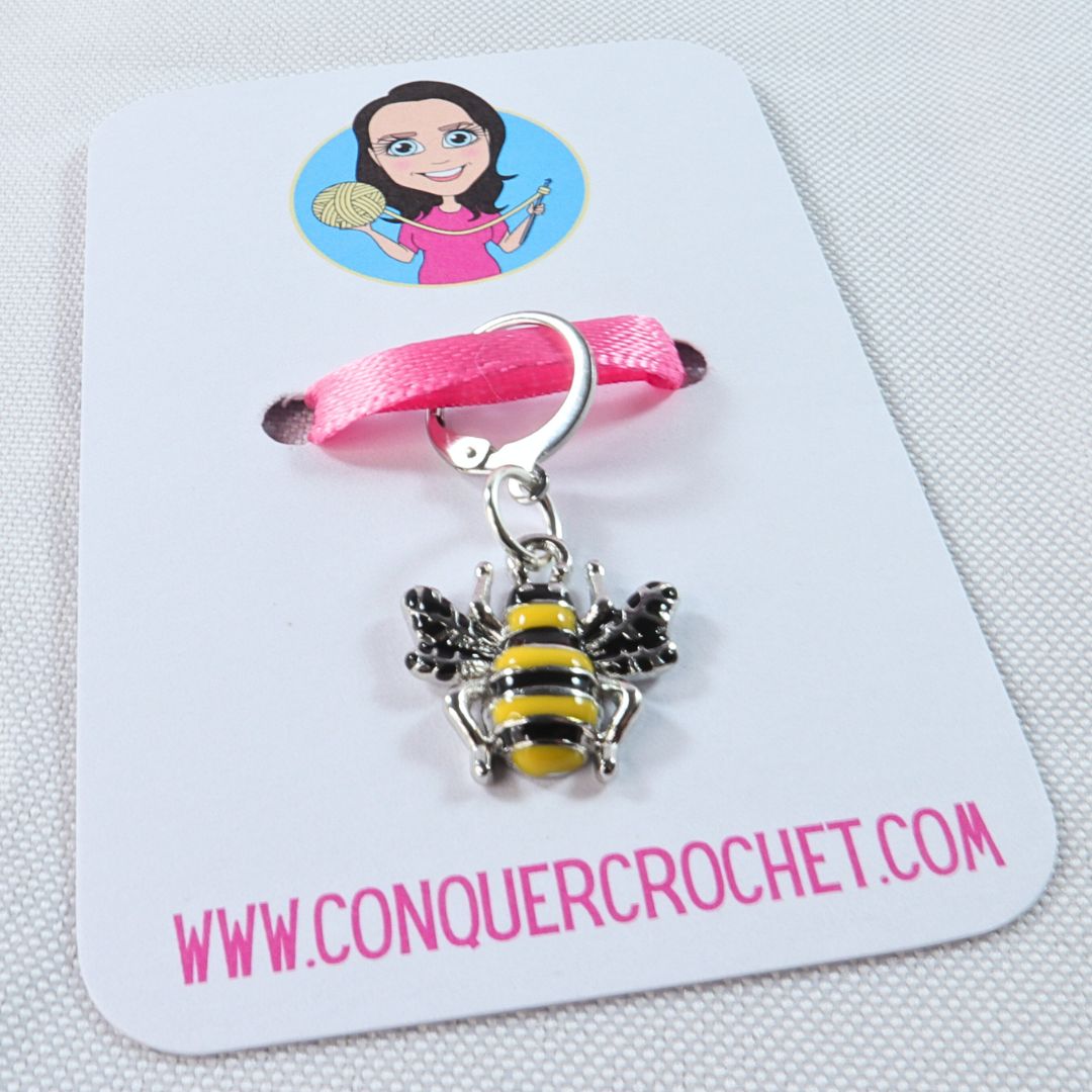 Bee Stitch Marker (3D)