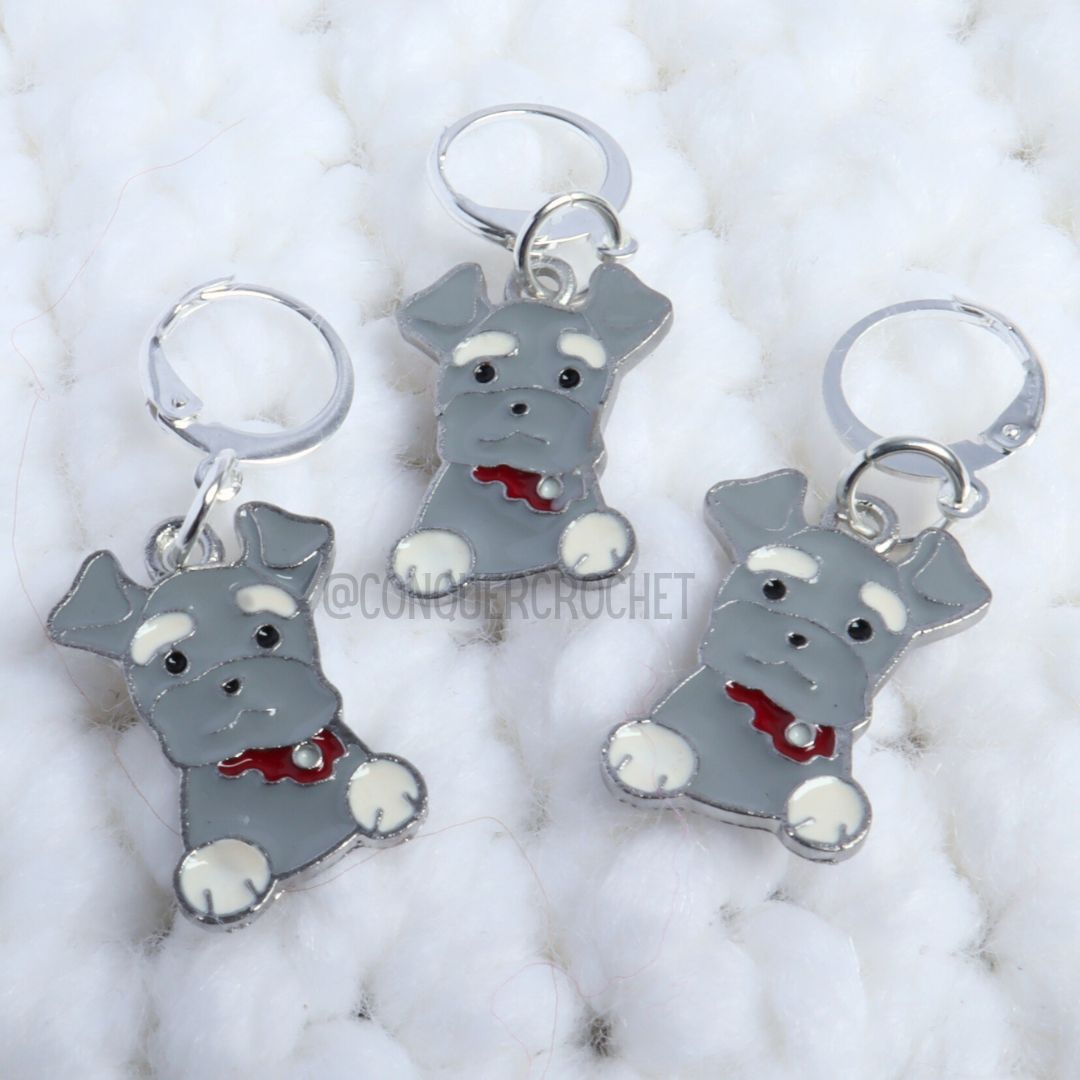 Terrier Dog Stitch Marker, Schnauzer