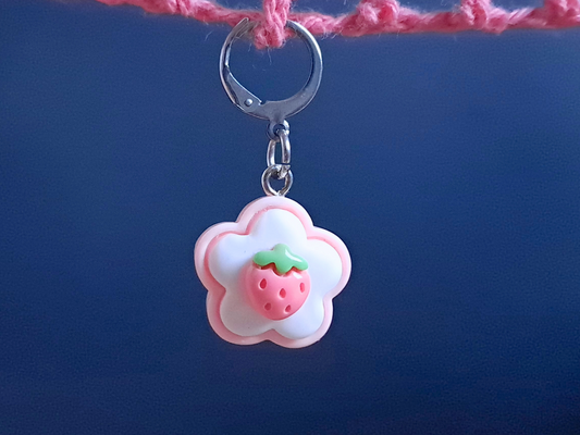 Strawberry Biscuit Stitch Marker