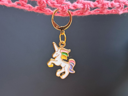 Unicorn Stitch Marker Gold