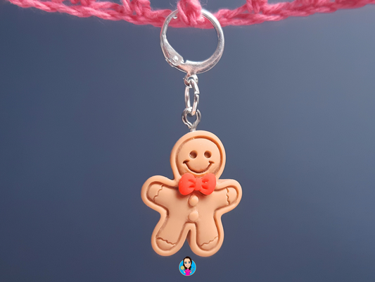 Gingerbread Man Kawaii Stitch Marker