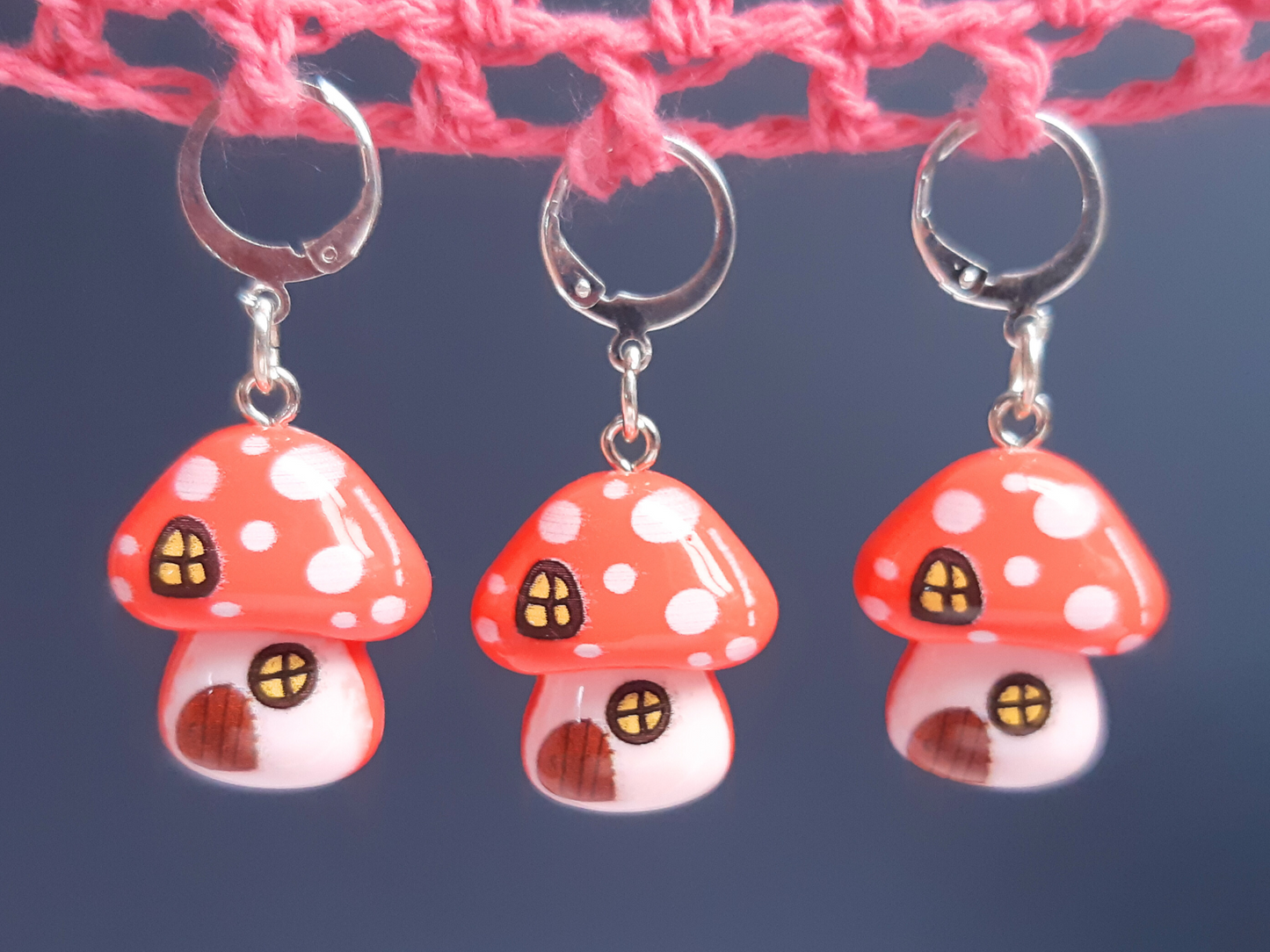 Toadstool Cottage Stitch Marker