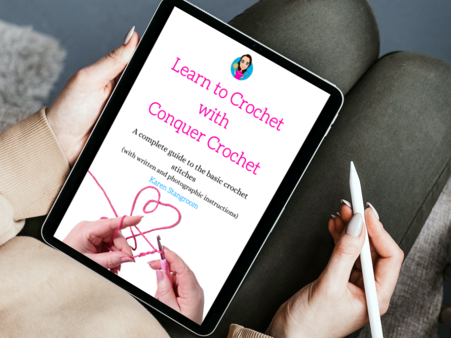 Learn to Crochet with Conquer Crochet (Digital Download PDF)