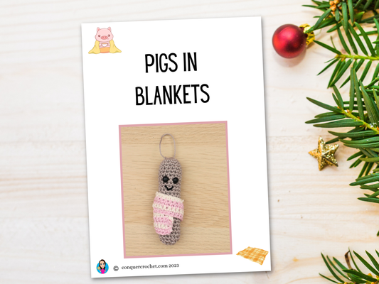 Pigs in Blankets Amigurumi Kawaii Crochet Pattern