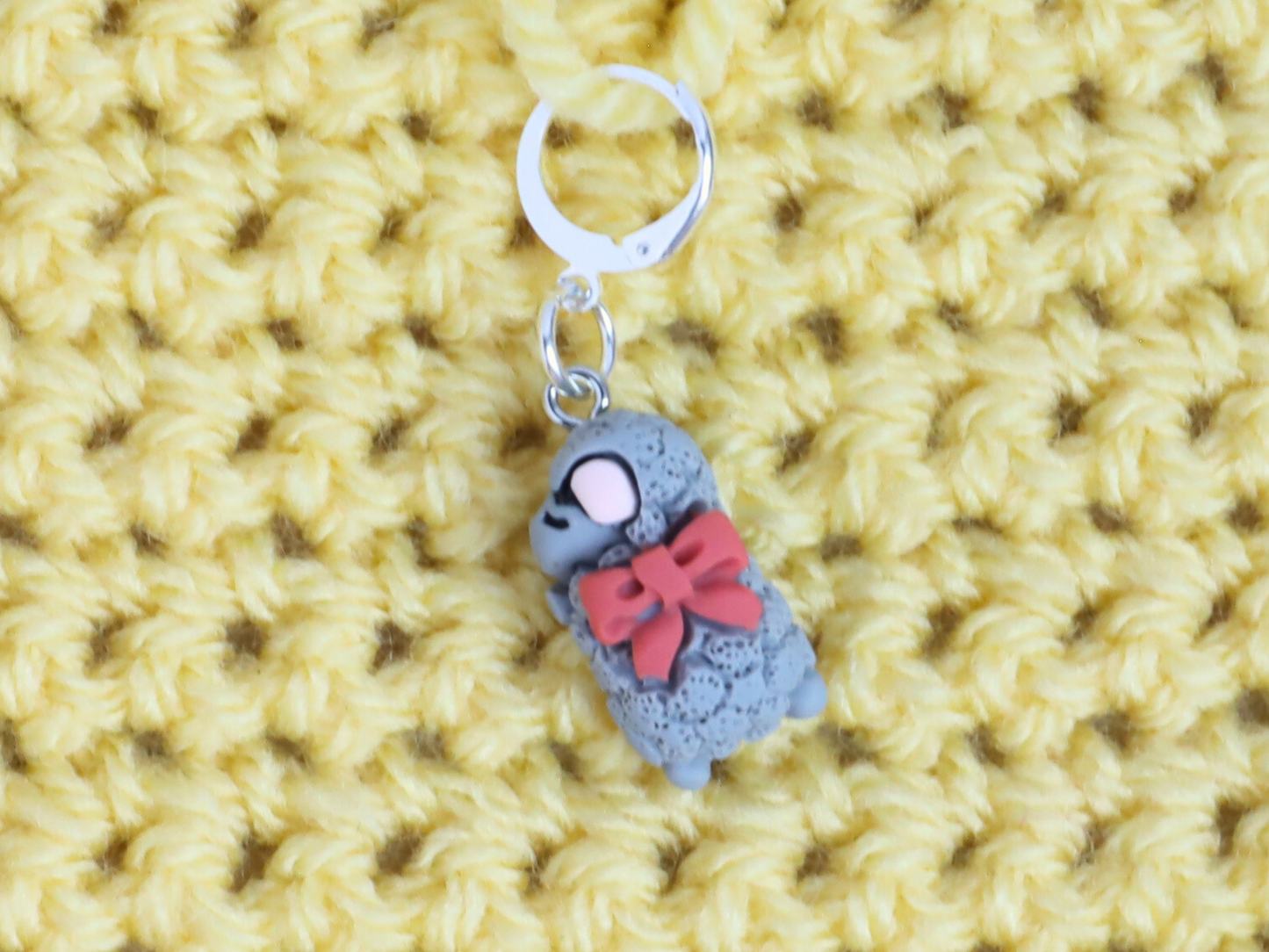 Sleepy Lamb Kawaii Stitch Marker