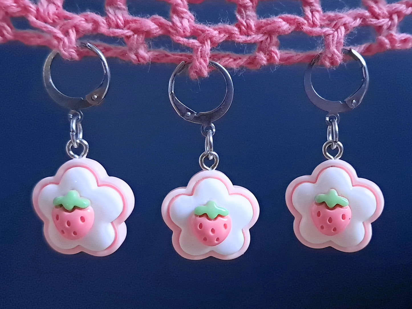 Strawberry Biscuit Stitch Marker