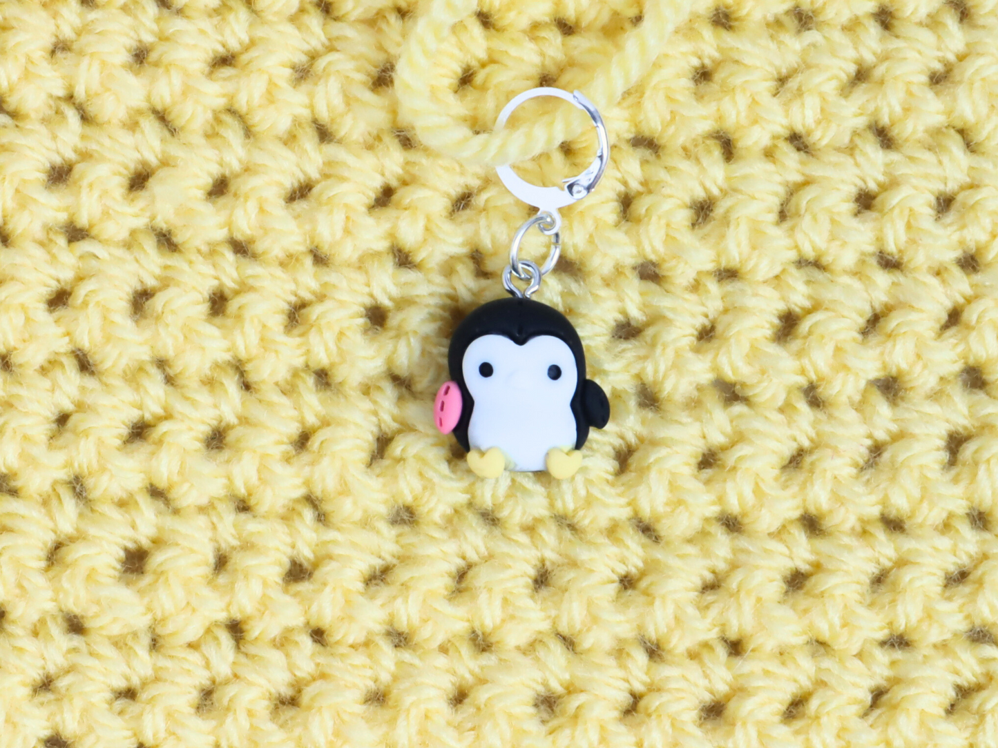 Black Penguin Kawaii Stitch Marker