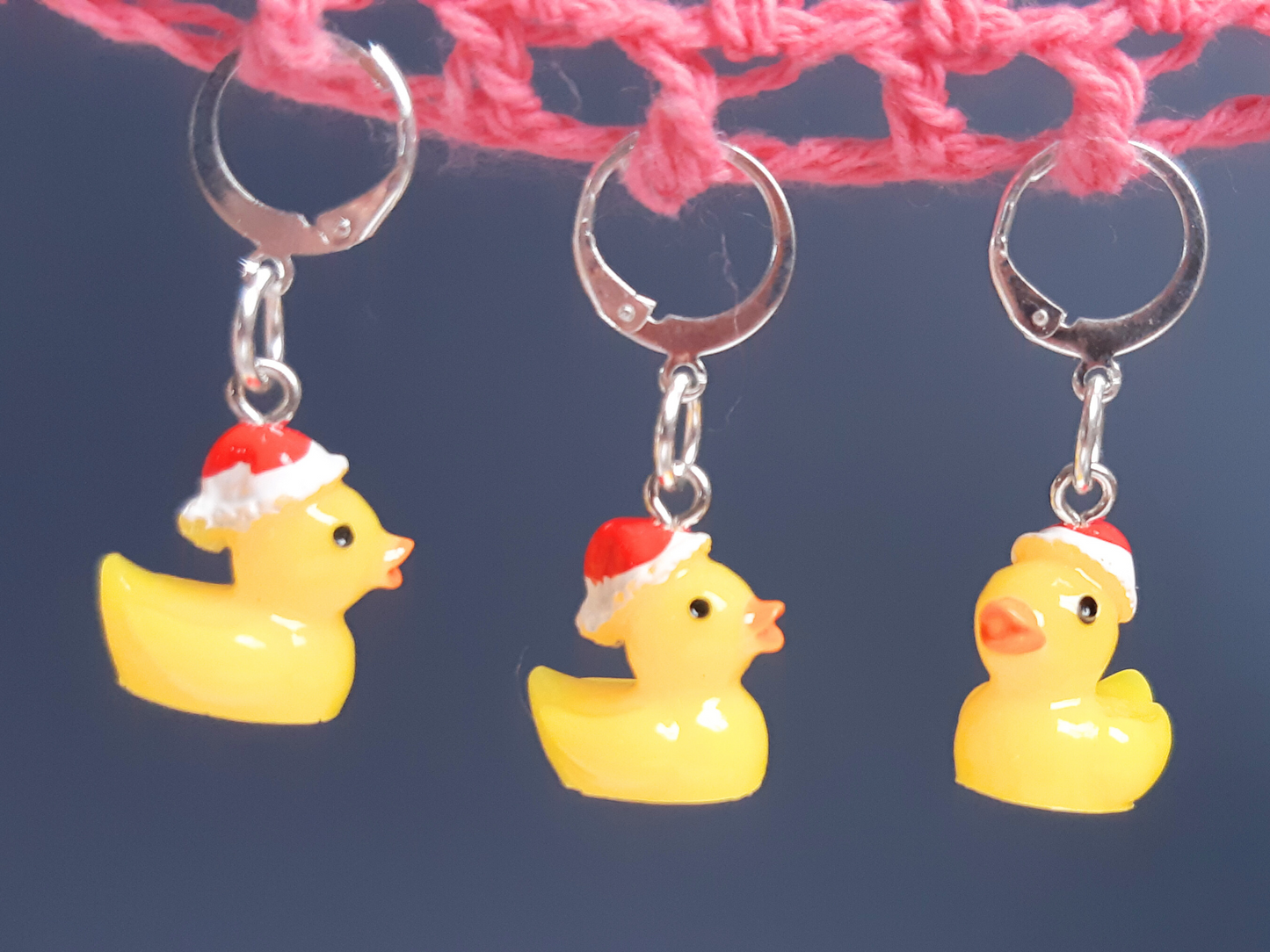Santa Duck Stitch Marker