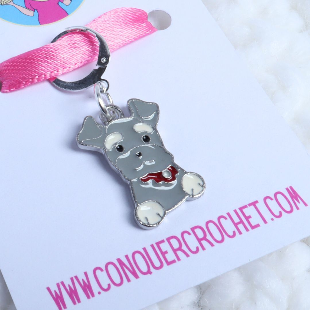 Terrier Dog Stitch Marker, Schnauzer