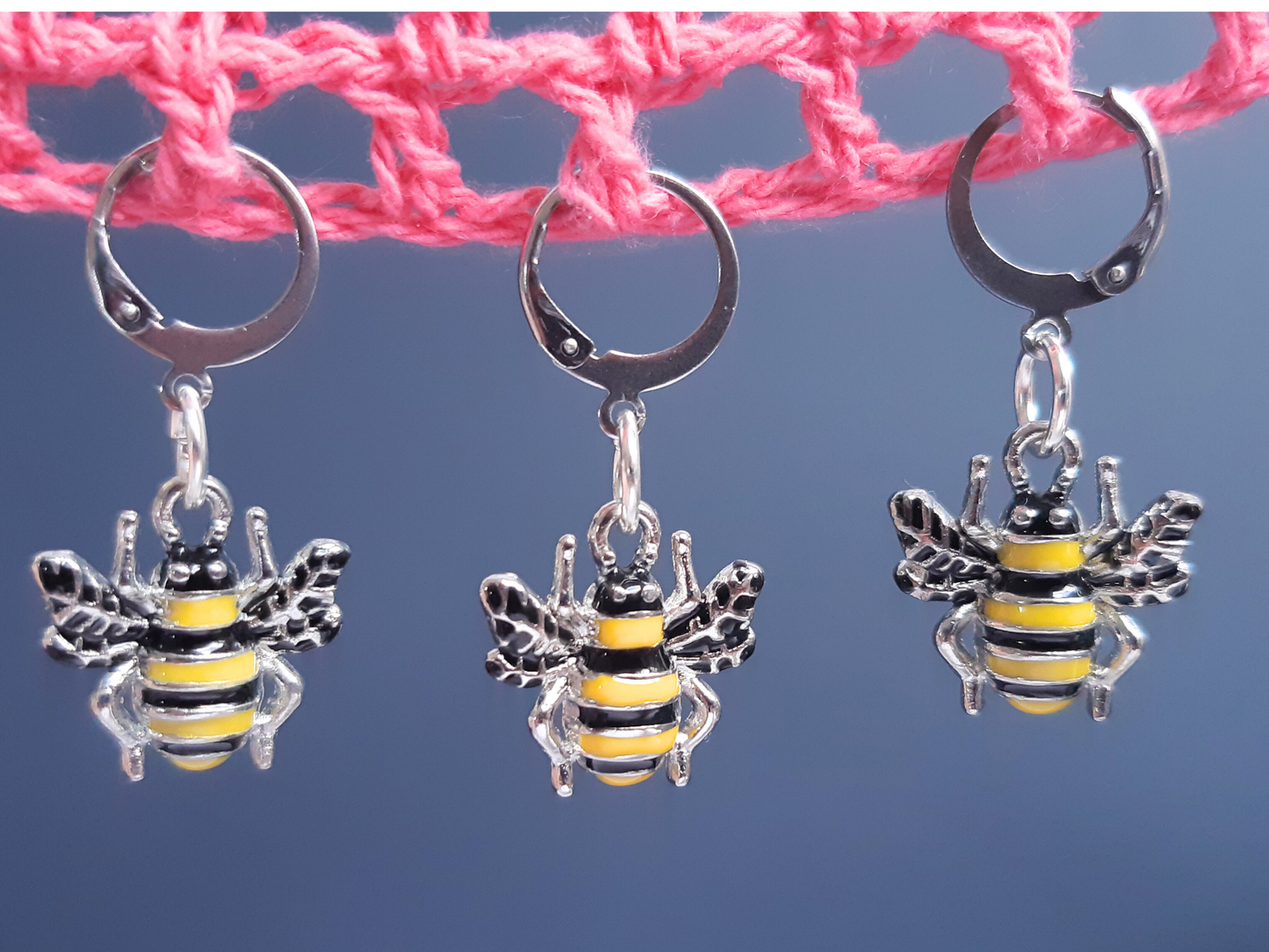 Bee Stitch Marker (3D)