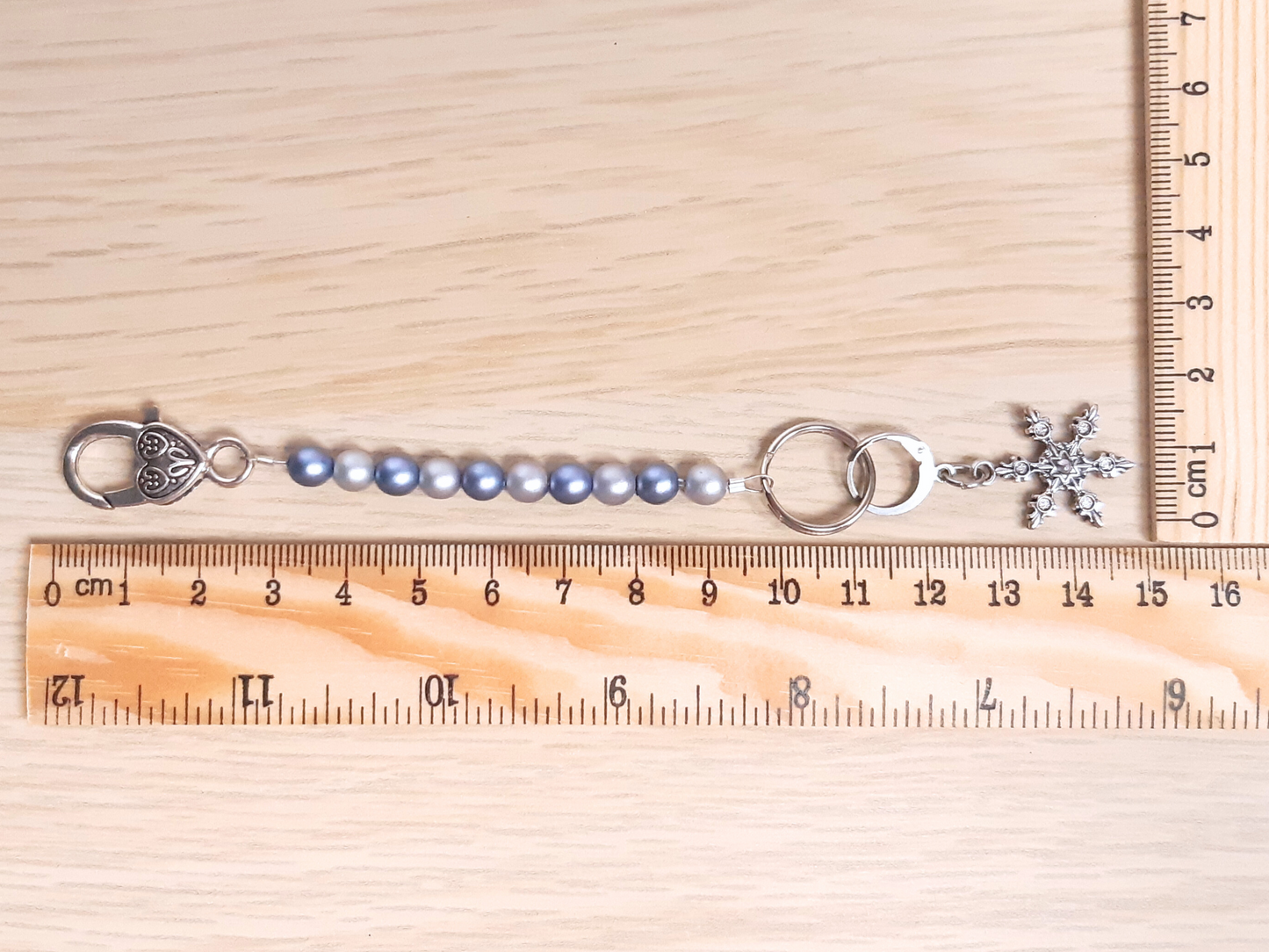 Snowflake Scissor Fob and Stitch Marker Set