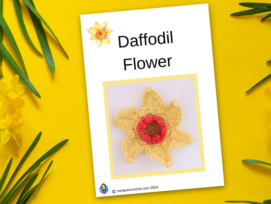 Daffodil Flower Crochet Pdf Pattern