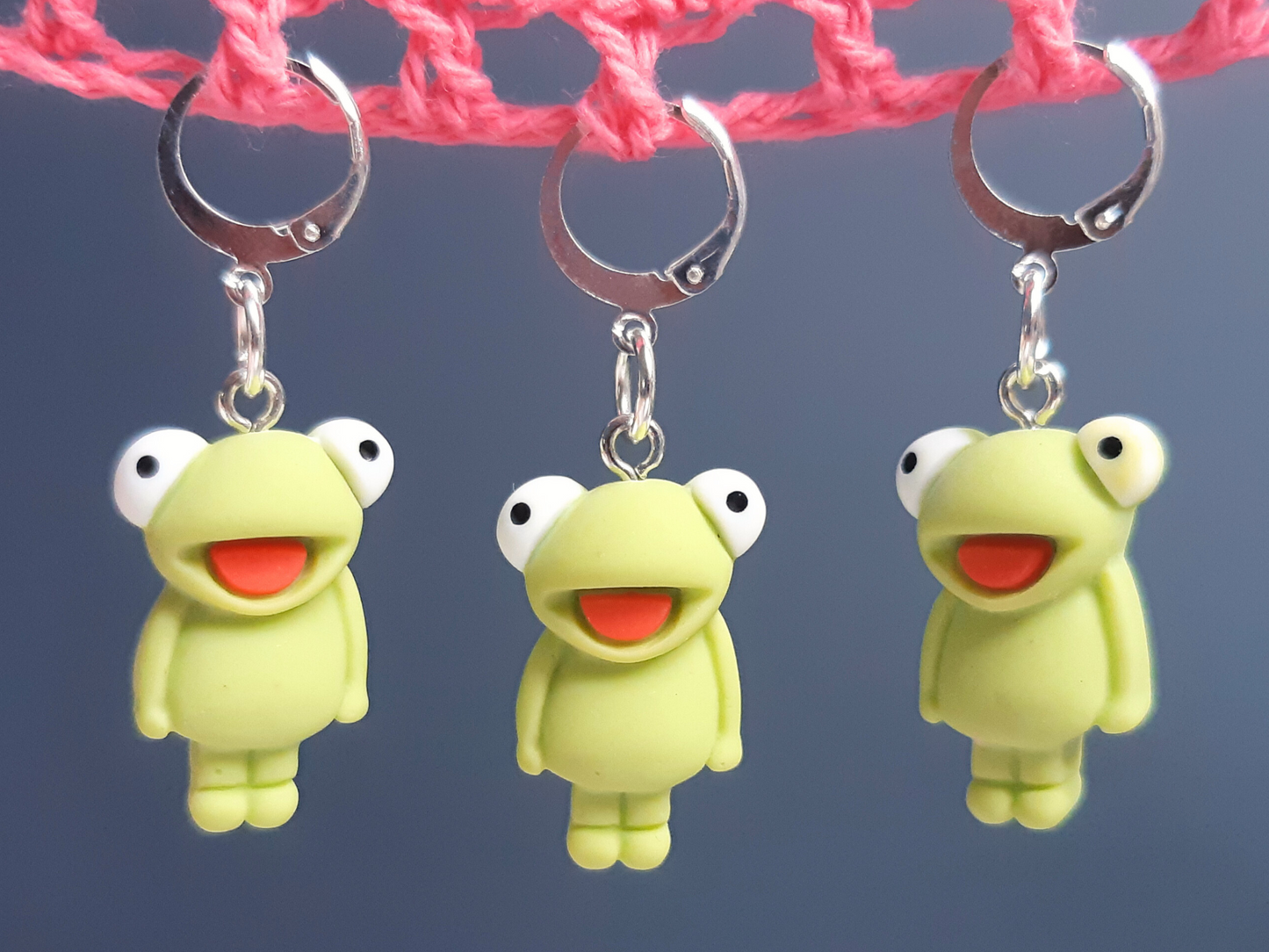 Happy Frog Kawaii Stitch Marker