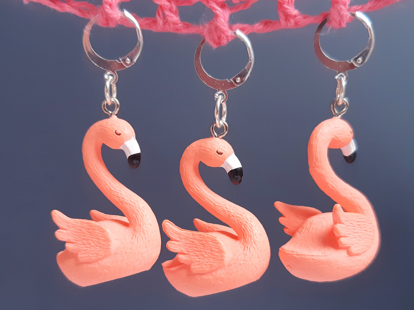 Flamingo Stitch Marker (Resin)