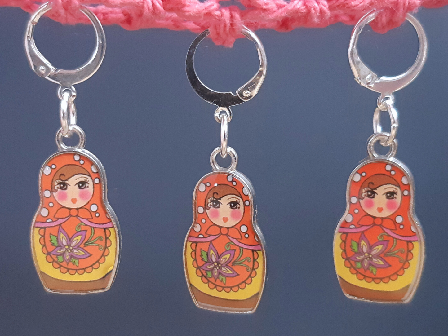 Babooshka Stitch Marker (yellow)