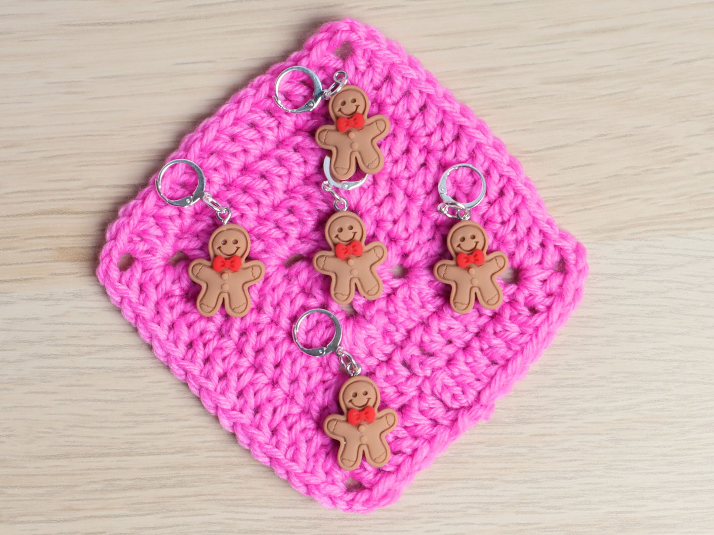 Gingerbread Man Kawaii Stitch Marker