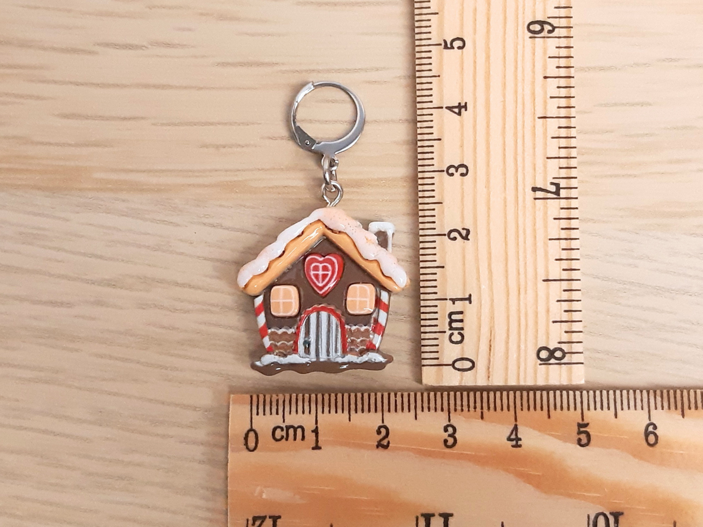 Gingerbread Winter Cottage Kawaii Stitch Marker