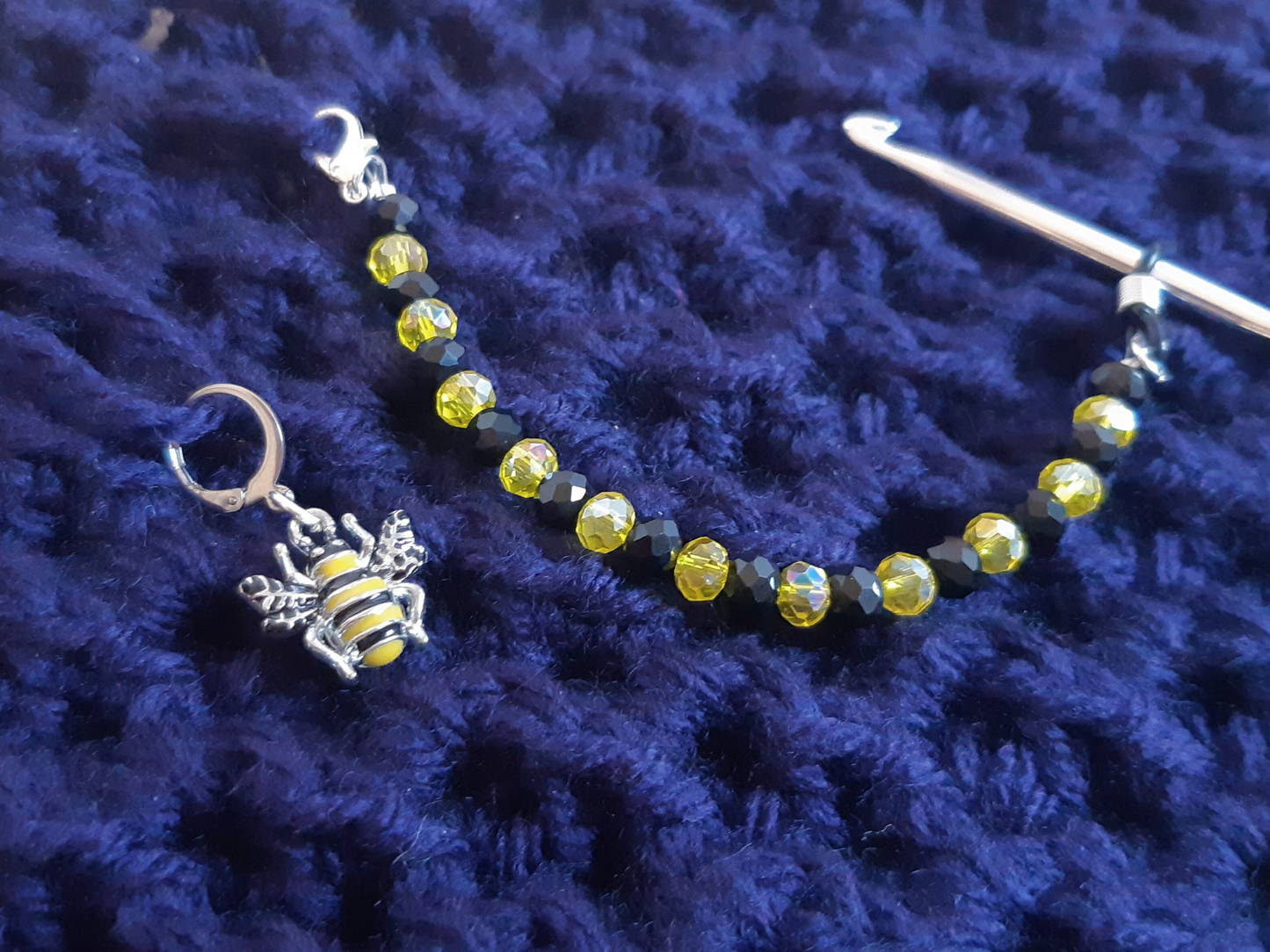 Bee Beaded Hook Keeper