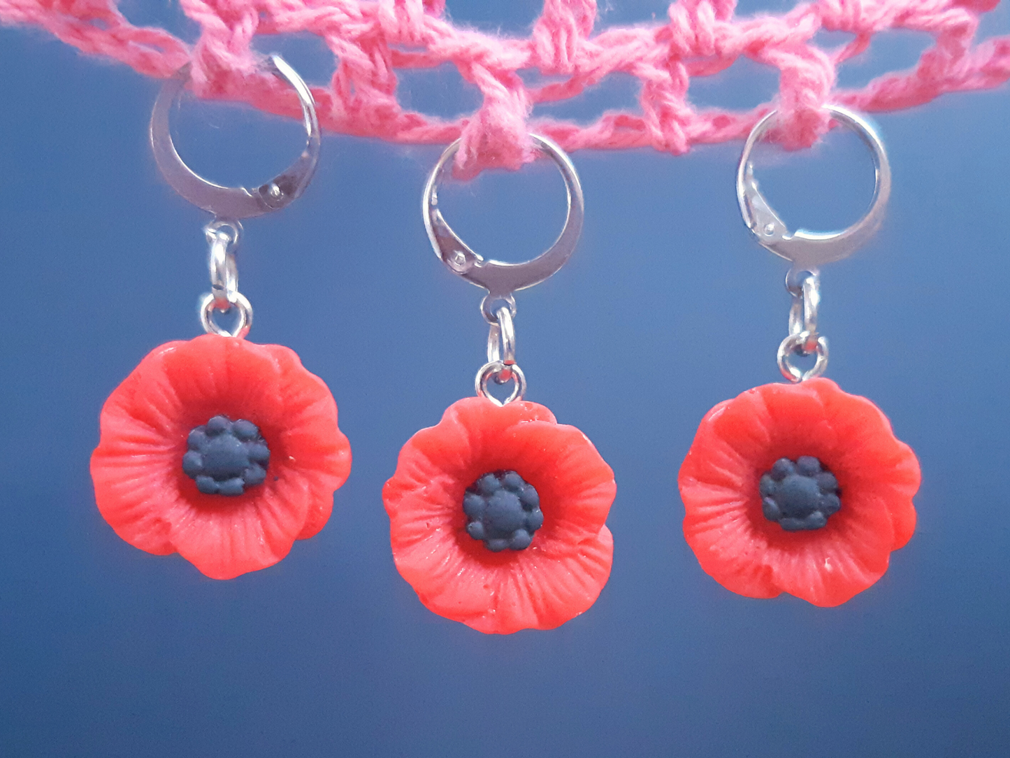 Poppy Stitch Marker