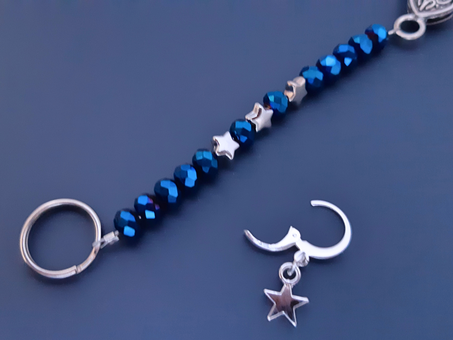 Star Scissor Fob and Stitch Marker Set