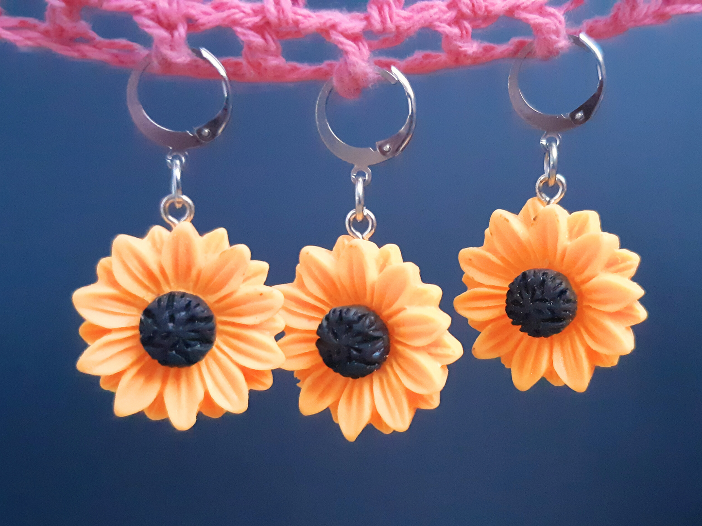 Sunflower Stitch Marker