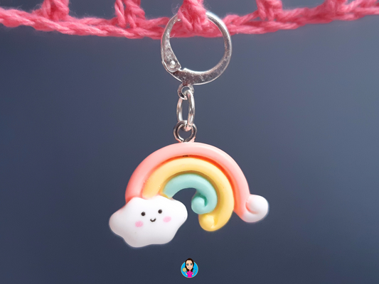 Rainbow Kawaii Stitch Marker