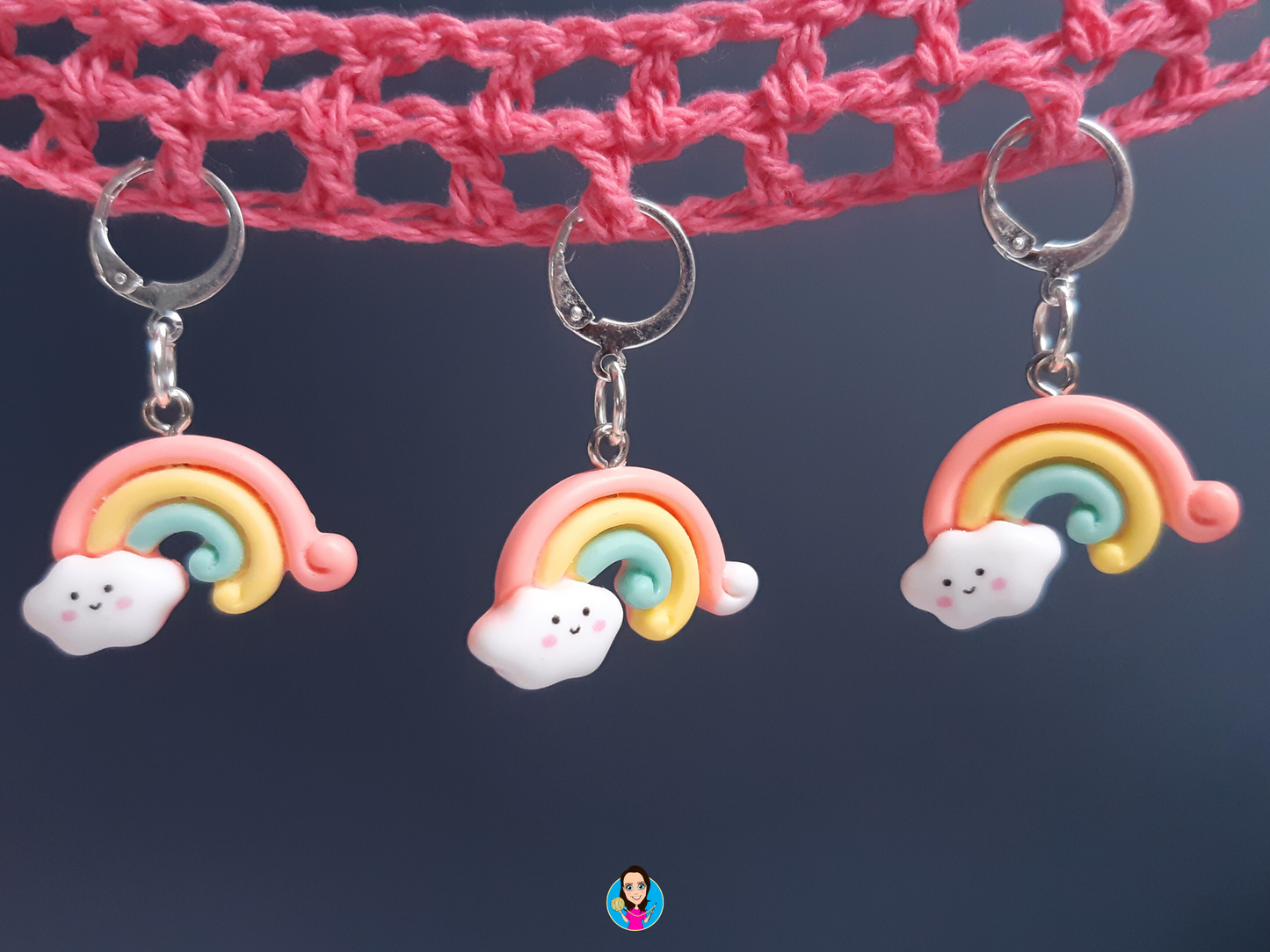 Rainbow Kawaii Stitch Marker