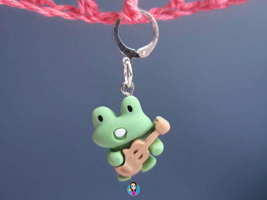 Singing Frog Kawaii Stitch Marker