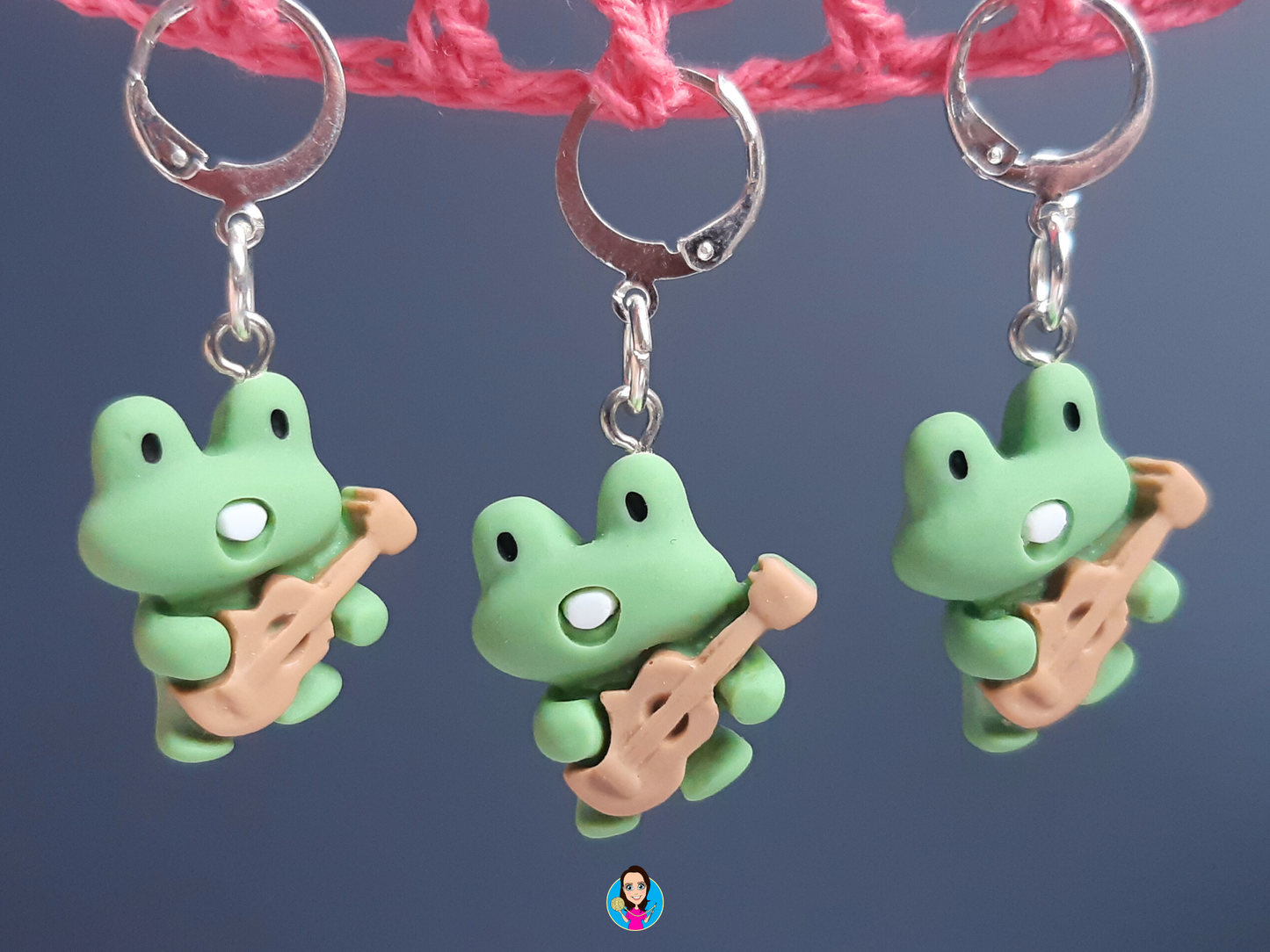 Singing Frog Kawaii Stitch Marker