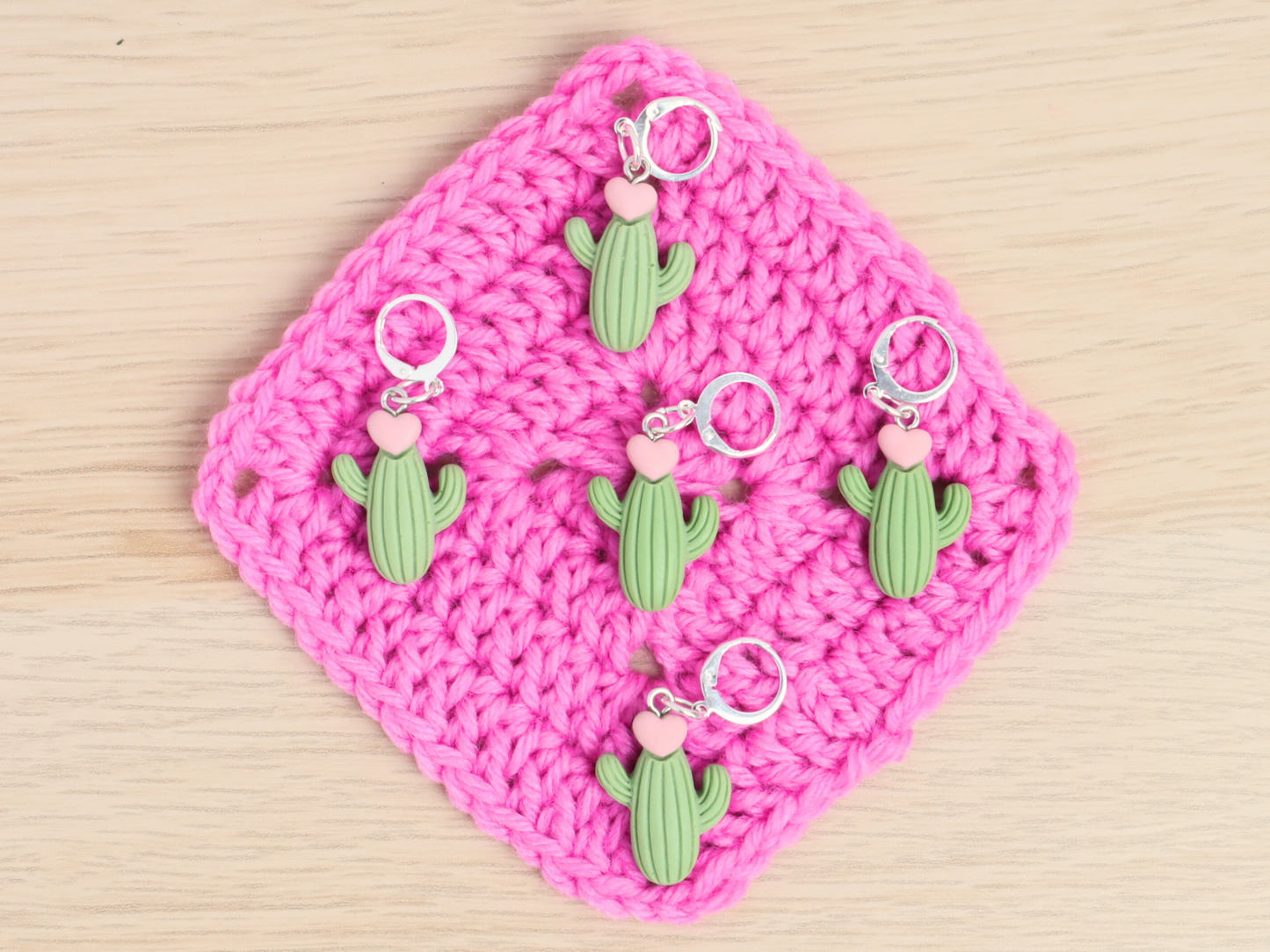 Cactus Kawaii Stitch Marker