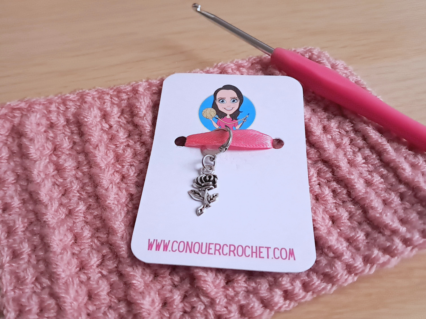 Rose Stitch Marker