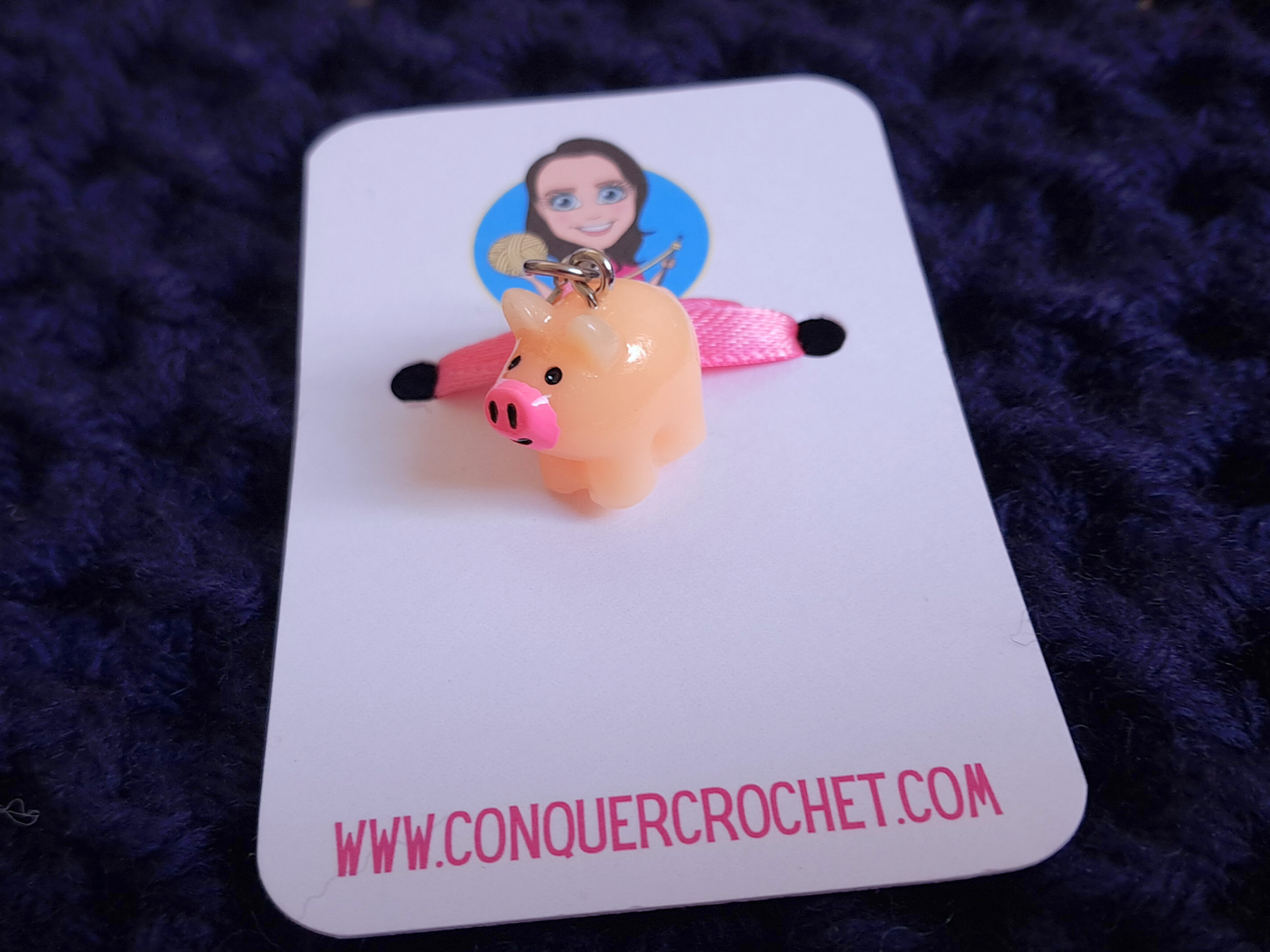 Pig Stitch Marker