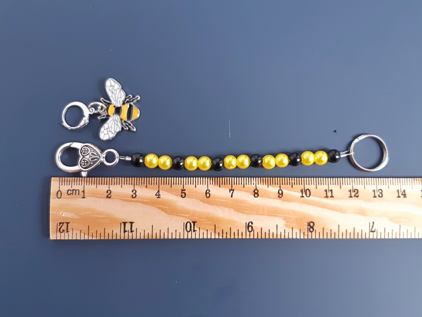 Bee Scissor Fob and Stitch Marker Set