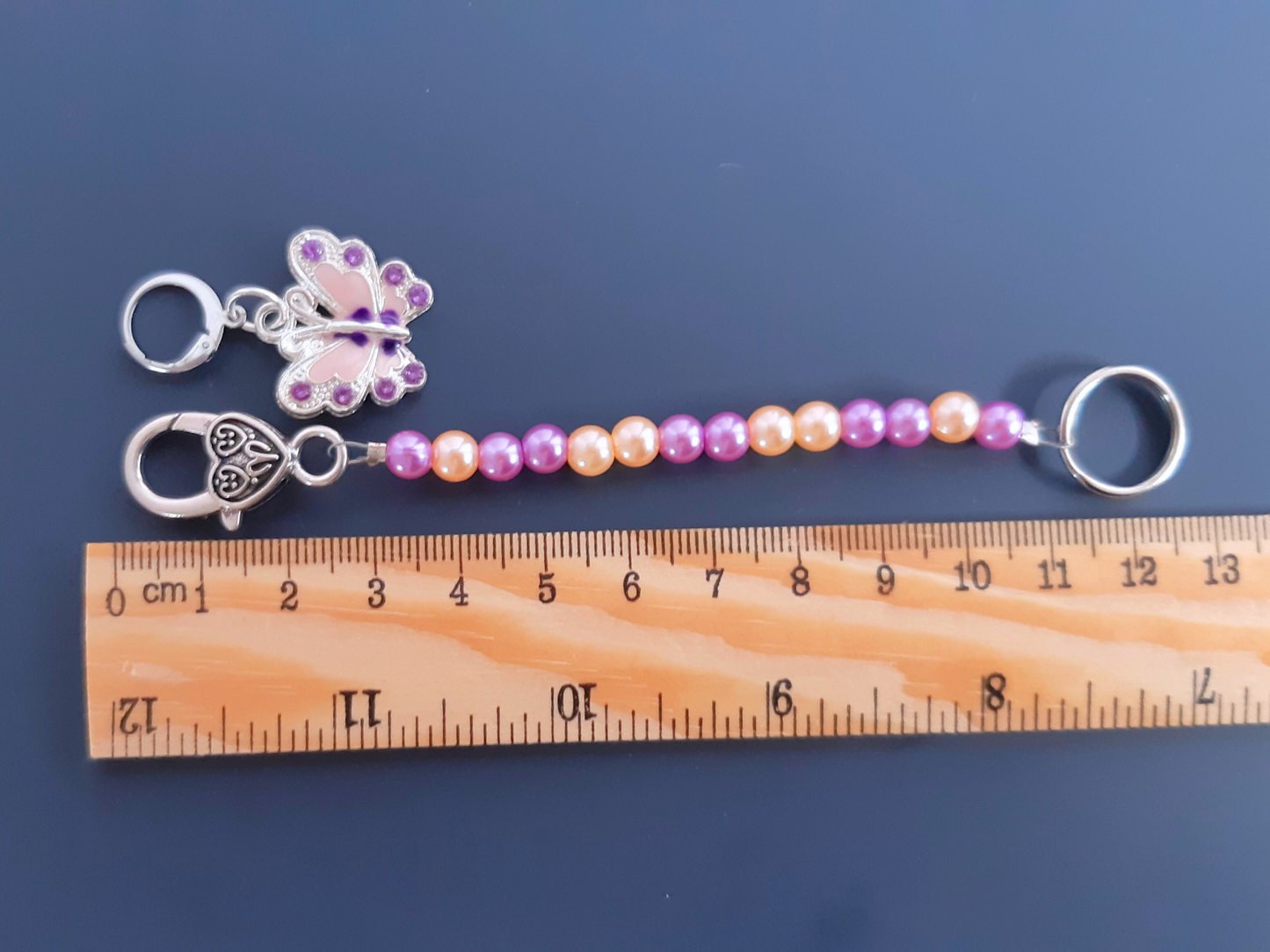 Butterfly Scissor Fob and Stitch Marker Set