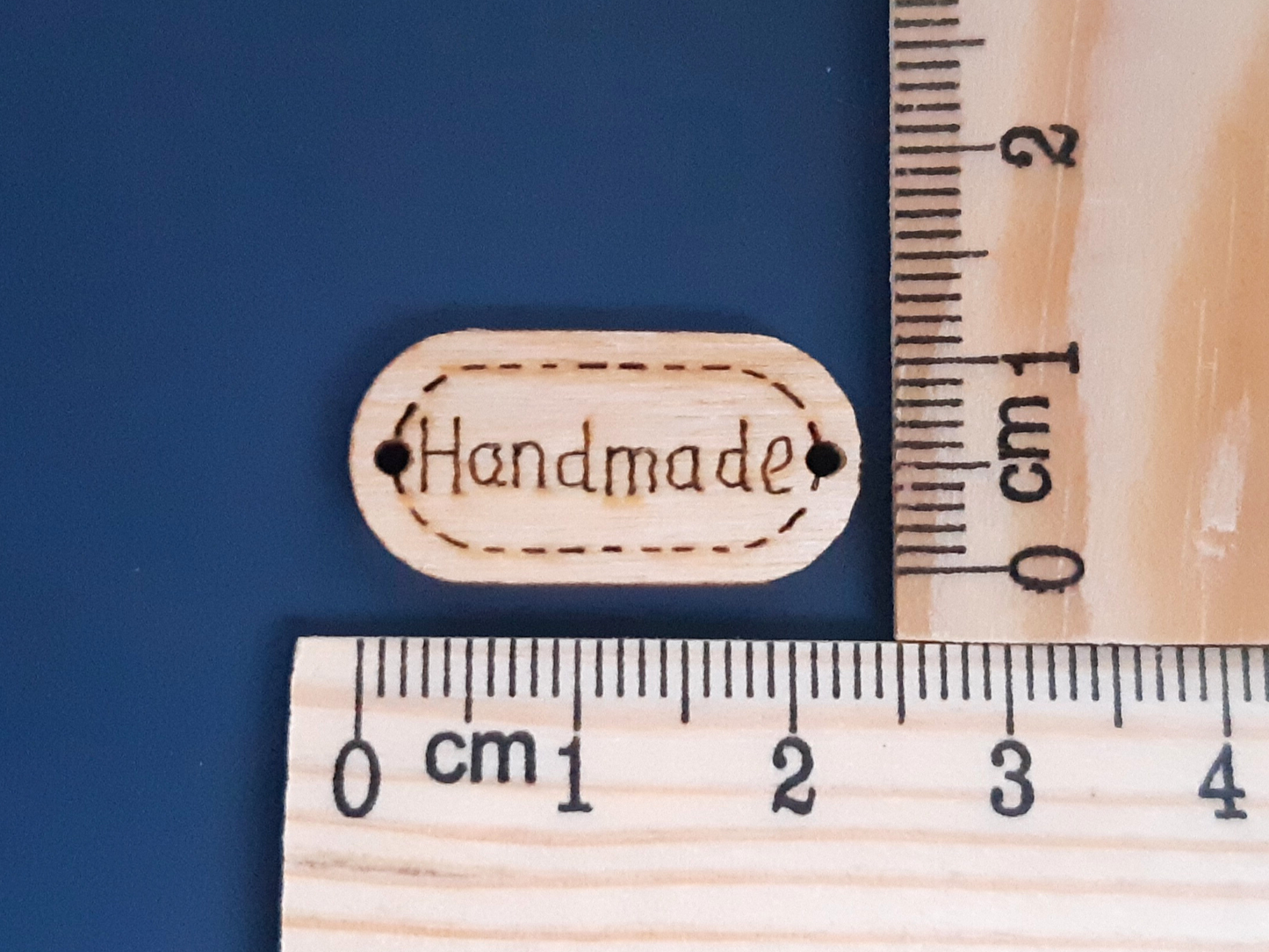 Wooden 'Handmade' Labels